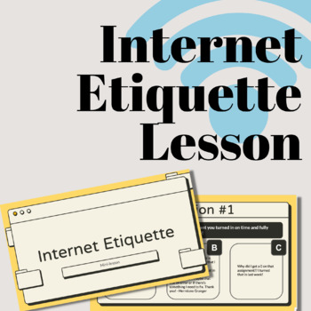 Preview of Internet Etiquette Lesson