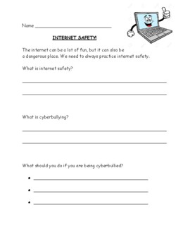 internet safety worksheets teaching resources teachers pay teachers