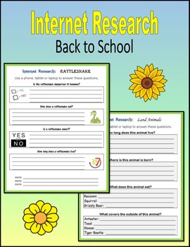 internet research worksheet middle school