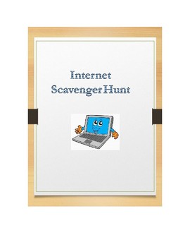 Preview of Internet Research Scavenger Hunt
