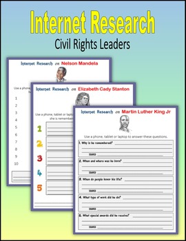 Preview of Internet Research on Civil Rights Leaders