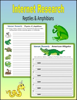 Preview of Internet Research on Reptiles and Amphibians