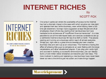 Preview of Internet Riches - Scott Fox Summary