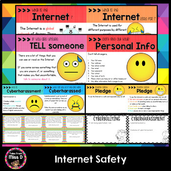 Internet Safety by Tales From Miss D | Teachers Pay Teachers