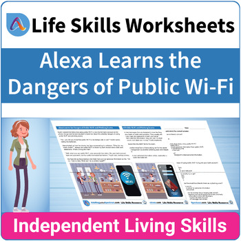 Preview of Internet Safety SPED Finance Life Skill Worksheet - The Danger of Public Wi-Fi
