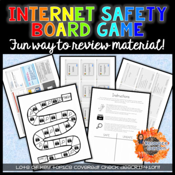 Cyber Safety Board Game: 3rd-5th Grade