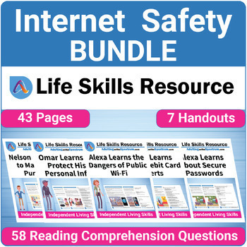 Preview of Internet Safety Skills Bundle for Middle and High School Special Education