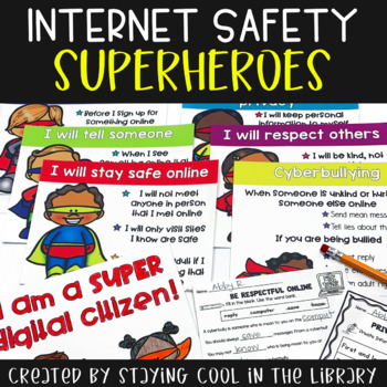 Preview of Internet Safety Posters and Activities K-2 