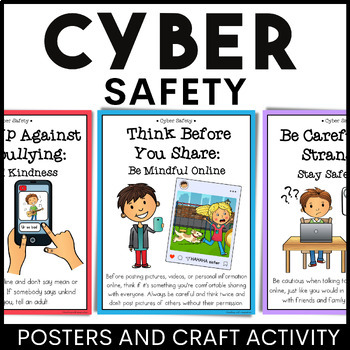 Preview of Internet Safety Posters and Activity | Cyber Safety 