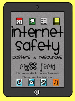 Internet Safety - Printable Posters and Resources by Miss ...