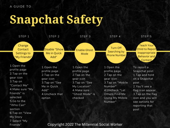 Preview of Internet Safety: SnapChat Safety Feature 'How to' Infographic