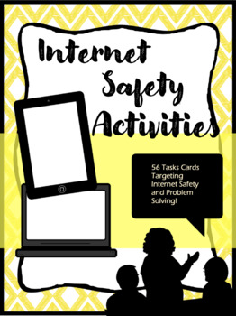 Preview of Internet Safety Task Cards | Online Safety