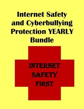 Preview of Internet Safety and Cyberbullying Protection YEARLY Bundle Digital