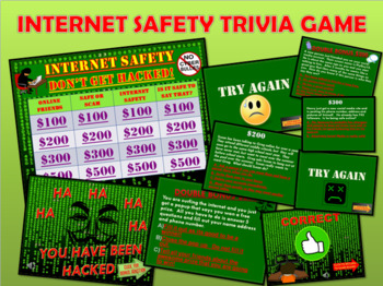 Preview of Internet Safety and Digital Citizenship Trivia Game