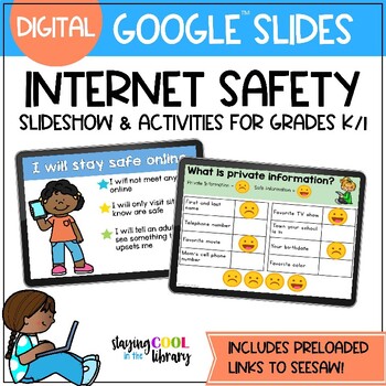 Preview of Internet Safety for Primary Students - Google Slides, SeeSaw