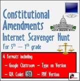 Internet Scavenger Hunt - Constitutional Amendments - Dist