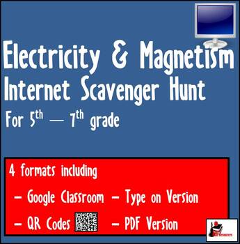 Preview of Internet Scavenger Hunt - Electricity & Magnetism - Distance Learning