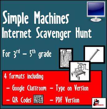 Preview of Internet Scavenger Hunt - Simple Machines - Distance Learning