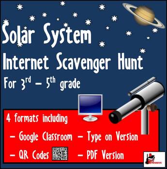 Preview of Internet Scavenger Hunt - Solar System - Distance Learning