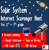 Internet Scavenger Hunt - Solar System - Distance Learning
