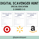 Internet Scavenger Hunt NO PREP: Life Skills Special Educa