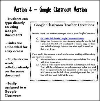 Internet Scavenger Hunt Packet - Third Grade by Raki's Rad Resources