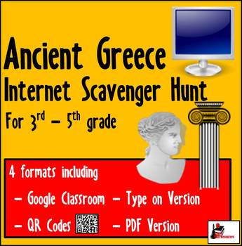 Preview of Internet Scavenger Hunt  - Ancient Greece - Distance Learning