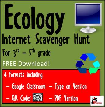 Preview of Internet Scavenger Hunt - Ecology - Distance Learning