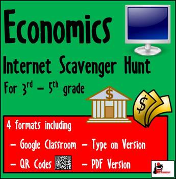 Preview of Internet Scavenger Hunt - Economics - Distance Learning