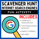 Internet Search Scavenger Hunt
