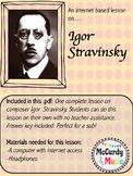 Internet based music lesson: Igor Stravinsky- Great for su