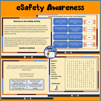 Preview of Internet eSafety Awareness Activity G8-12