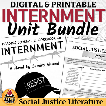 Preview of Internment by Samira Ahmed High School Novel Study Bundle | Printable & Digital