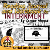 Internment by Samira Ahmed Reading Journal and Workbook | 
