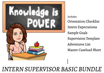 Preview of Intern Supervisor Basic Bundle!!