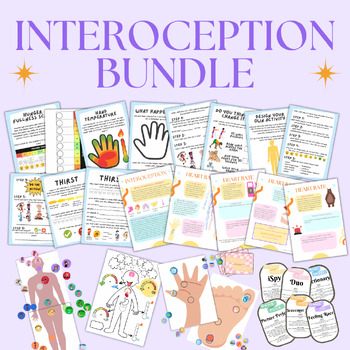 Preview of Sensory, Self Regulation - Interoception Activity and Game Bundle