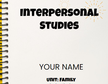 Preview of Interpersonal Studies-Family Unit 13 Lessons