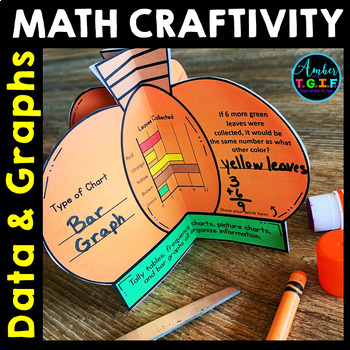 Preview of Charts and Graphs Interpreting Data | Pumpkin Math Craft Activities