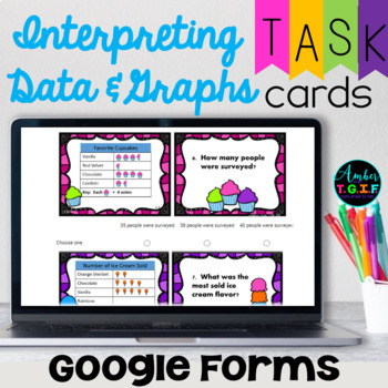 Preview of Interpreting Data and Graphs Digital Google Classroom Activities