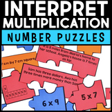 Interpret Multiplication Number Puzzles - Products of Whol