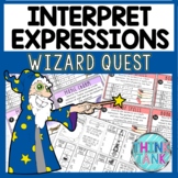 Interpret Numerical Expressions Math Quest Game - Write Si