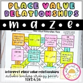 Interpret Place Value Relationships Maze 4.2A