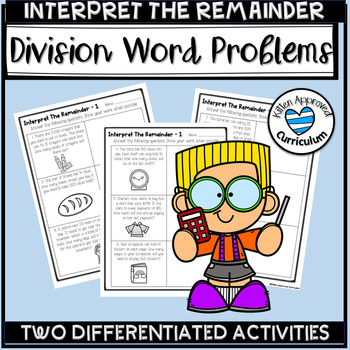 Preview of Division With Remainders Word Problems