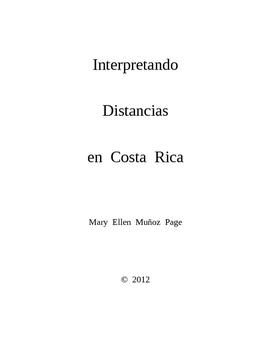 Preview of Interpretando Distancias en Costa Rica