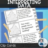 Interpreting Data Clip It Up Math Activity TEKS 6.13a Math Game