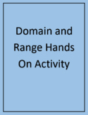 Interpreting Domain and Range from a Graph - Hands On Activity
