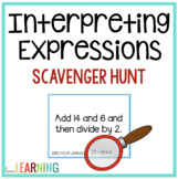 Interpreting Expressions Scavenger Hunt Activity - Math Ar