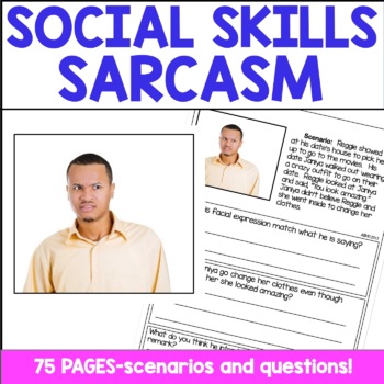 Preview of Social Skills Activities Printable & Digital | Sarcasm and Perspective Taking