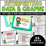 Interpreting Graphs & Data Task Cards - Bar Graphs & Picto