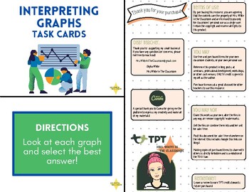 Preview of Interpreting Graphs | Task Cards